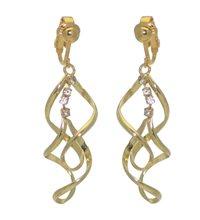 Foto Devonna oro 45mm molinete clip en pendientes