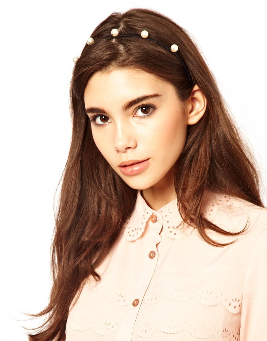 Foto Diadema con perlas de Johnny Loves Rosie Negro