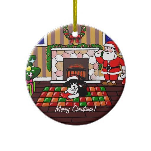 Foto Dibujo animado del navidad del perro de aguas de s Ornamentos De Reyes foto 607642