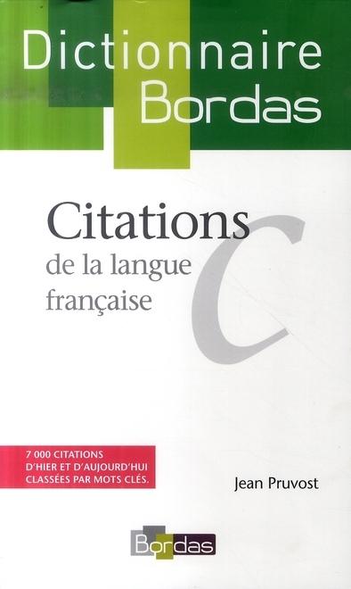 Foto Dictionnaire Bordas des citations de la langue française foto 781635