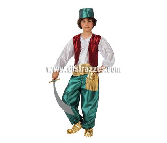 Foto Disfraz de Árabe verde para niños de 3 a 4 años foto 195037