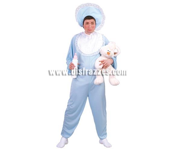 Foto Disfraz de Bebé azul para hombre adulto foto 737563