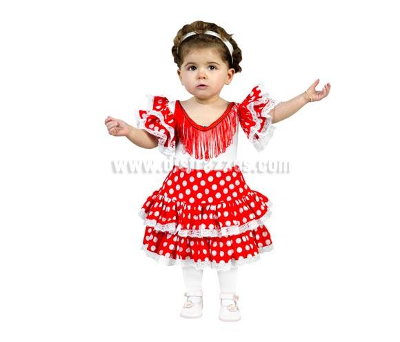 Foto Disfraz de Flamenca Rojo para niñas de 1-2 años foto 914165