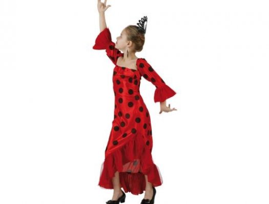 Foto Disfraz de flamenca rojo, Talla 2 (5 – 6 años) foto 277438