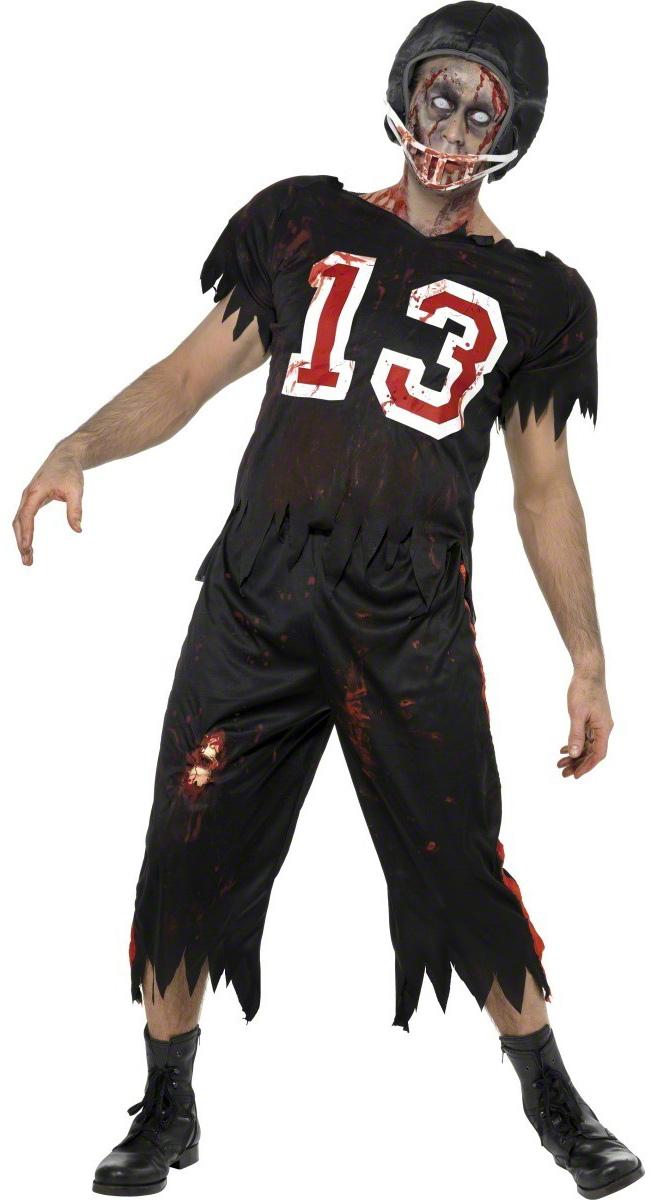 Foto Disfraz de jugador de fútbol americano zombie para hombre, ideal para Halloween foto 612718