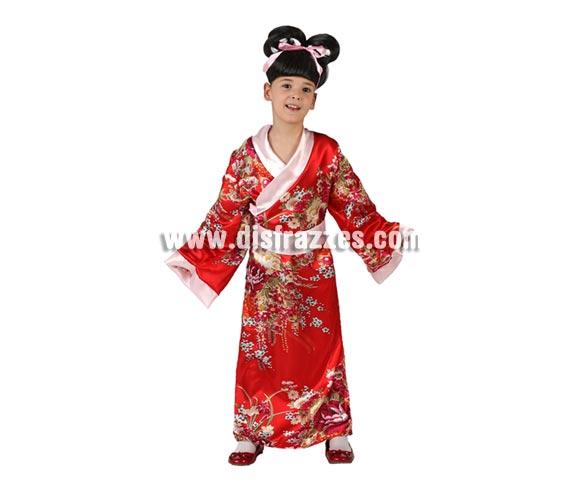 Foto Disfraz de Kimono Japonesa para niñas 5 a 6 años foto 460615