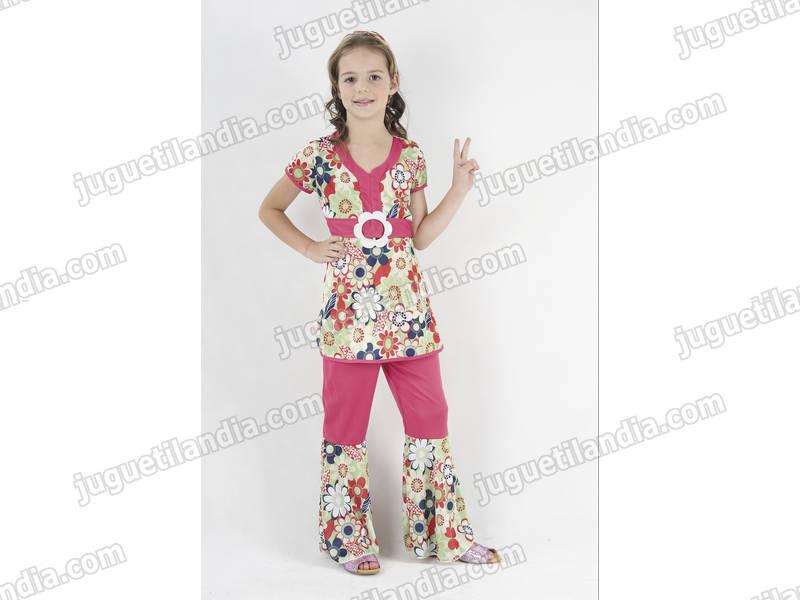 Foto Disfraz hippie niña talla l