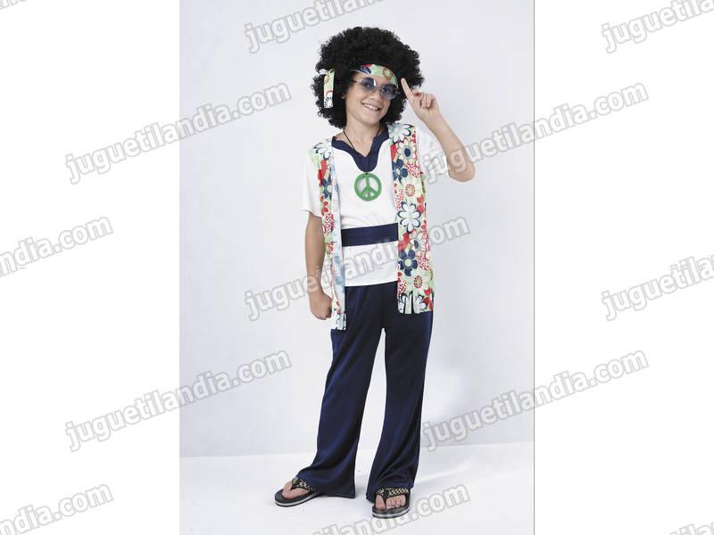 Foto Disfraz hippie niño talla s