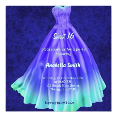 Foto Dulce largo 16 (azul) del vestido Comunicado Personalizado (Paquete... foto 320757