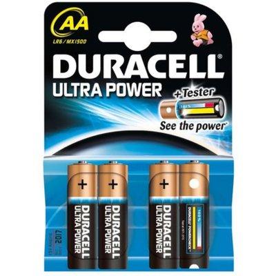Foto Duracell Pila Alcalina Ultra Power Mn-1500 Lr-06 Pack 4 Unidades foto 377523