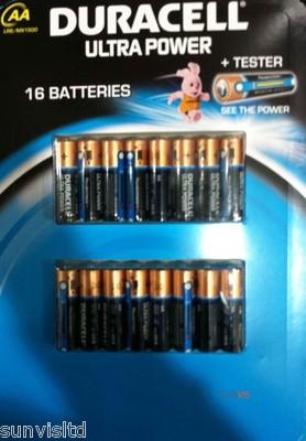 Foto Duracell Ultra Power 16 Aa Batteries + Tester foto 167255