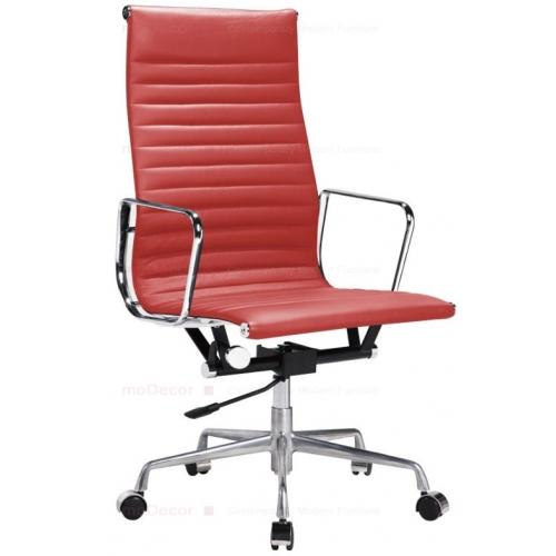 Foto Eames Chair - Silla de Oficina Eames de Piel Roja - Reproducción foto 778727