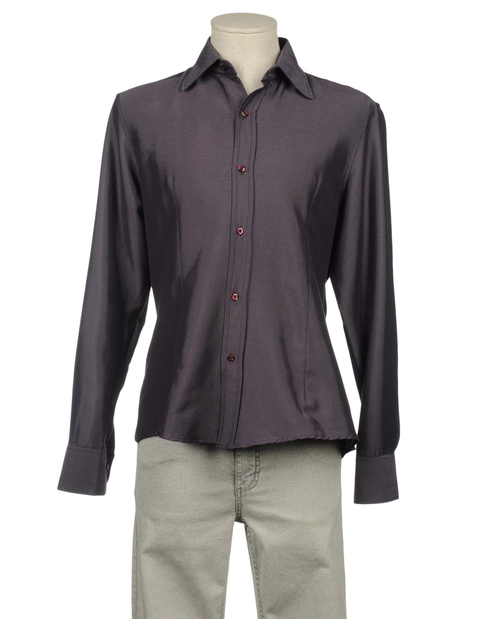 Foto Eccezione Camisas De Manga Larga Hombre Violeta foto 634659