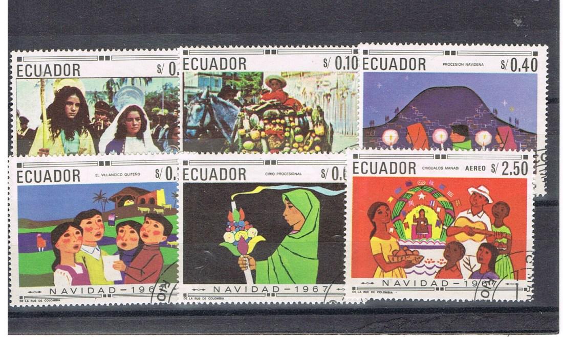 Foto Ecuador 6 Werte 1967 foto 882297