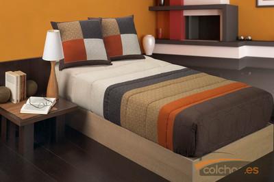 Foto Edredón Ajustable Beverly Color Marron 90 foto 370048