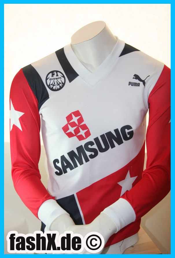 Foto Eintracht Frankfurt Puma jersey Samsung talla S 1991/92 foto 560659