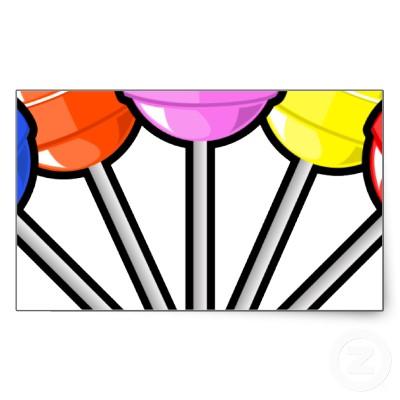 Foto El caramelo colorido de los Lollipops trata gráfic Rectangular... foto 104712