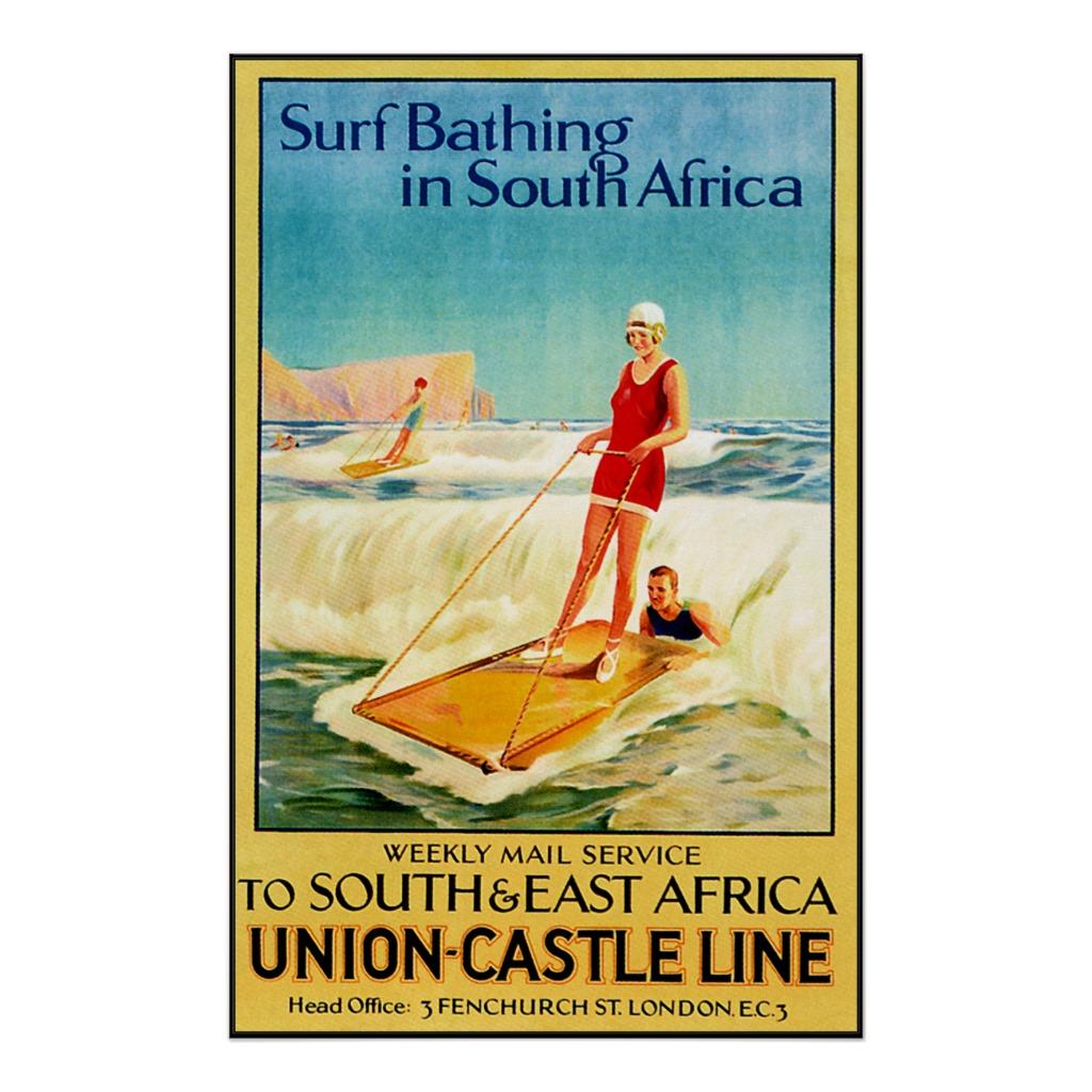 Foto El practicar surf del vintage Posters foto 949941