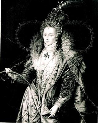 Foto Elizabeth I drawn by W.Derby and engraved by.. - Art Canvas foto 597583