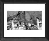 Foto Enmarca 51x41cm imprimir of La cubierta de la SS 'Gallia',... foto 145536