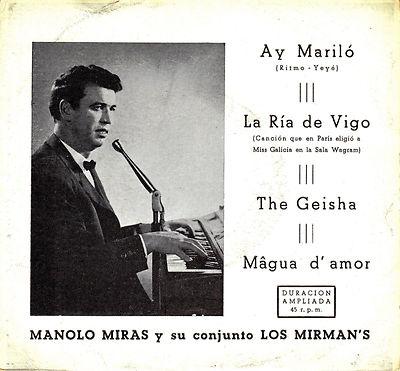 Foto Ep Manolo Miras Y Su Conjunto Los Mirman's Ay Marilo Rare 45 Spain 1962 foto 958636