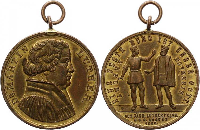 Foto Erfurt-Stadt Bronzemedaille 1883