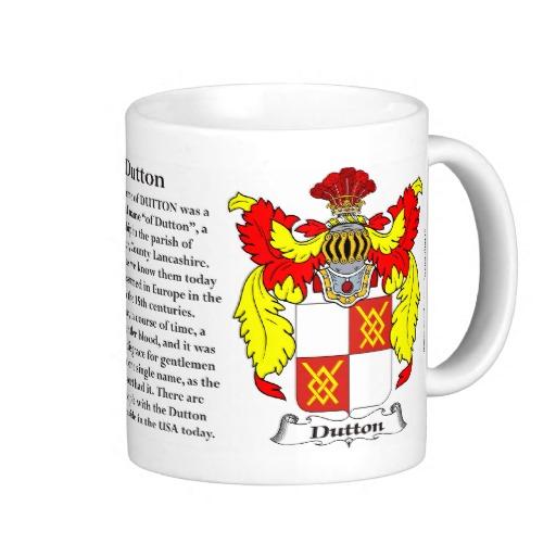 Foto Escudo de armas de la familia de Dutton Taza foto 483203