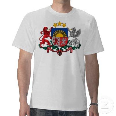 Foto Escudo de armas de Letonia Camisetas foto 367561