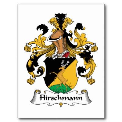 Foto Escudo de la familia de Hirschmann Postal foto 141767
