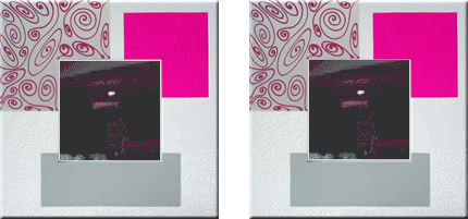 Foto Espejo decoracion 80cm magenta foto 34279