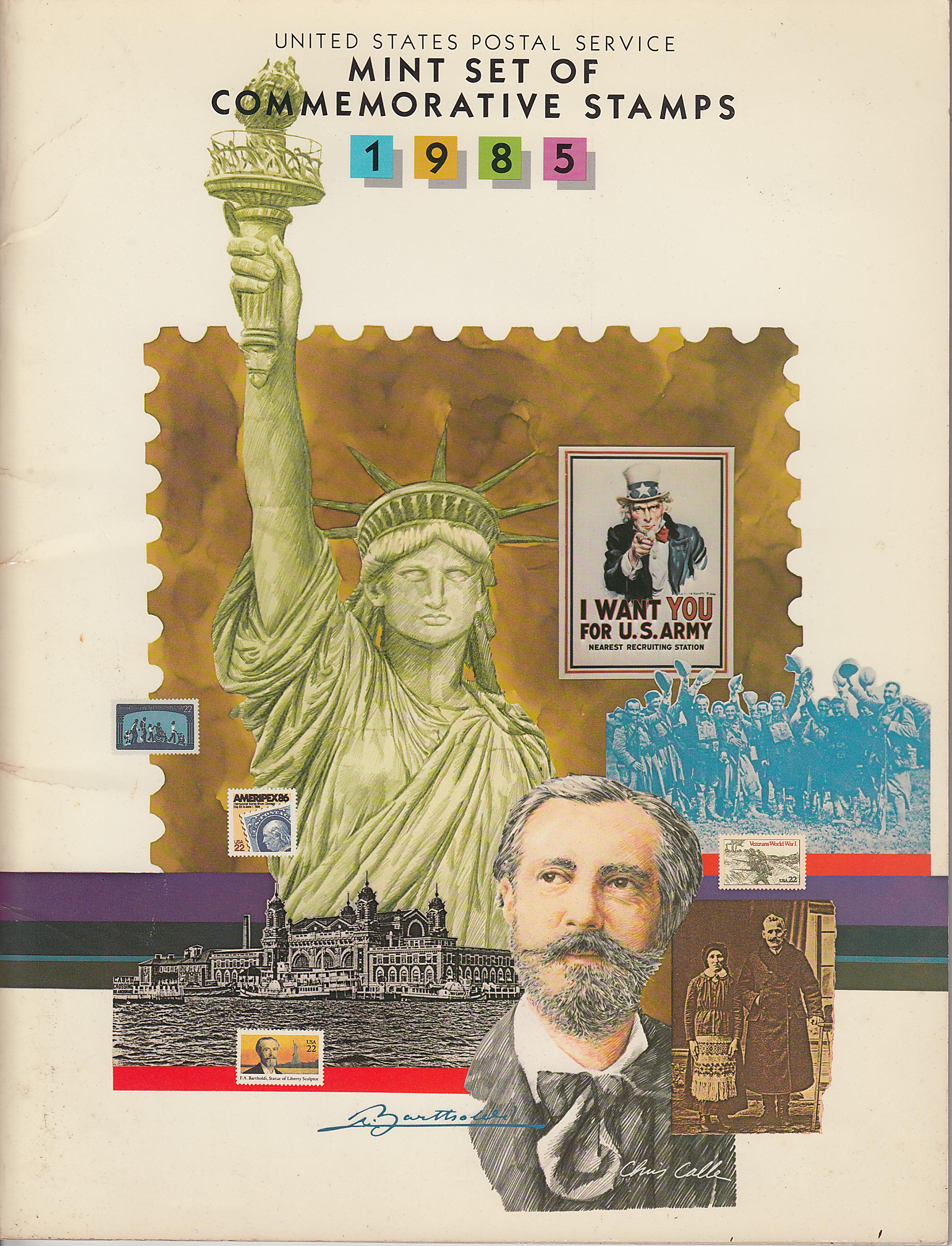 Foto ESTADOS UNIDOS BOOK OF STAMPS EEUU USA LIBRO DE SELLOS CONMEMORATIVOS 1985