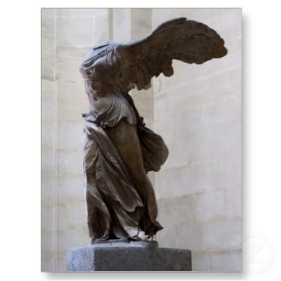 Foto Estatua de Nike, el Louvre, París, Francia Postales foto 10184