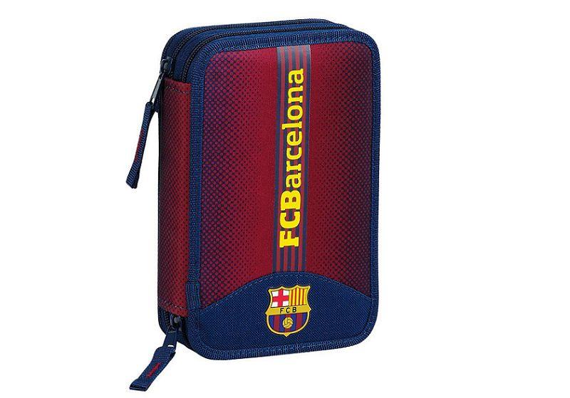 Foto Estuche plumier portatodo doble del FCBarcelona azulgrana 34 pzs