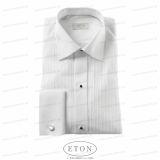 Foto Eton camisa de esmoquin blanco slim fit con plisado frontal y estudios