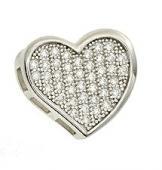 Foto Euphorbia Collection Sterling Silver & Cubic Zirconia Small Heart ... foto 738157
