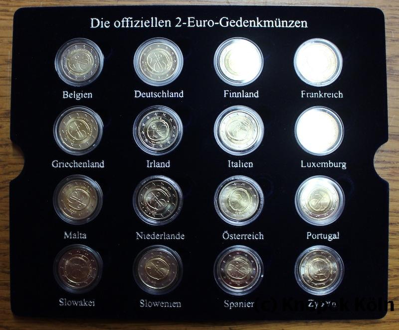 Foto Europäische Union (16 Euro-Staaten) Lot 16x 2 Euro Gedenkmünzen 2009 foto 166282