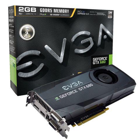 Foto EVGA GTX 680 +Superclocked 2Gb w/Backplate Geforce Nvidia