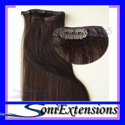 Foto extensiones  30gr/50cm -2-chocolate, a++6 clips cosidos y reforzados 30cm ancho foto 236276