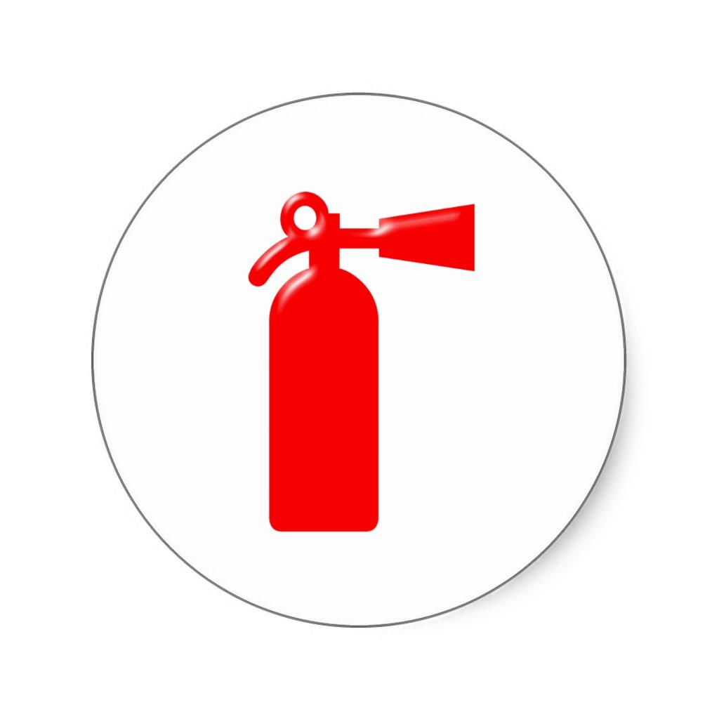 Foto Extintor fire extinguisher Etiqueta Redonda foto 900227