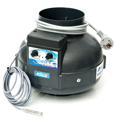 Foto Extractor de aire RVK Prima Klima 400 m³/h 125mm + Control Temperatura (PK125) foto 719033