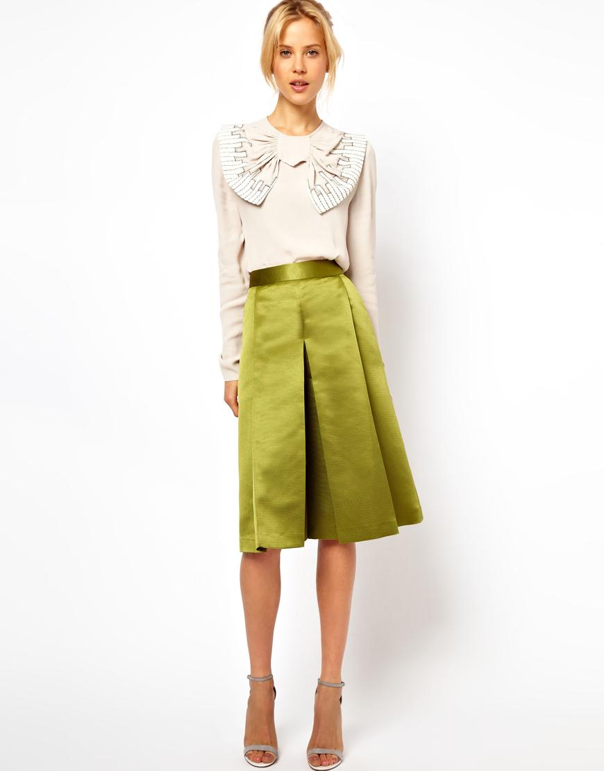 Foto Falda pantalón rígida de ASOS Verde foto 218548