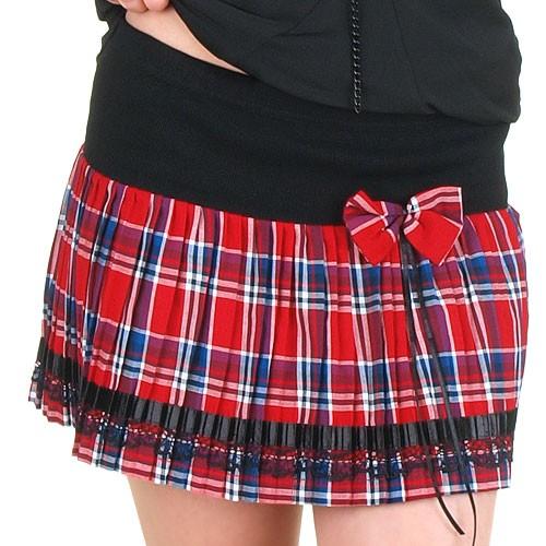 Foto Falda tartan lazo