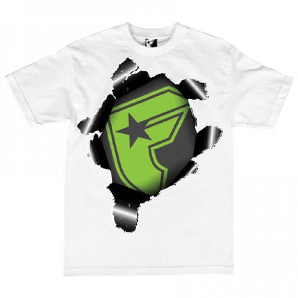 Foto Famous Stars and Straps On The Other Side Tshirt - White / Lime foto 678167