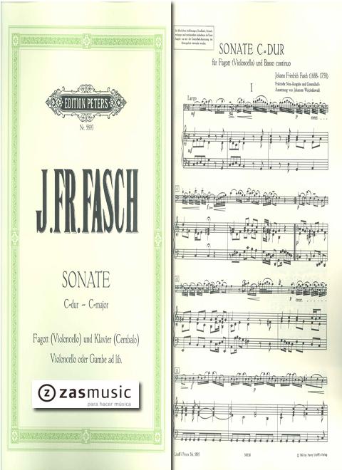 Foto fasch, johann friedrich (1688-1758): sonate c major fagott ( foto 621347