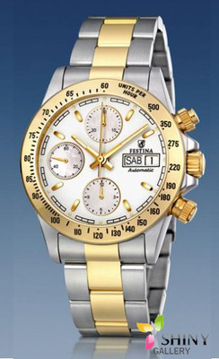 Foto Festina Steel&gold Chrono Fo662/1 Reloj Acero-oro De Hombre Garantia 2 A�os foto 41463