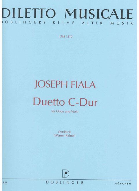 Foto fiala, joseph (1748-1816): duetto c- dur für oboe und viola foto 835367