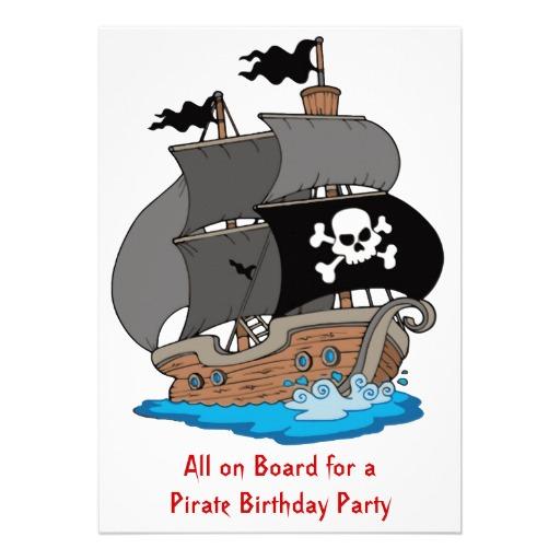 Foto Fiesta de cumpleaños del barco pirata Comunicados Personalizados... foto 398338