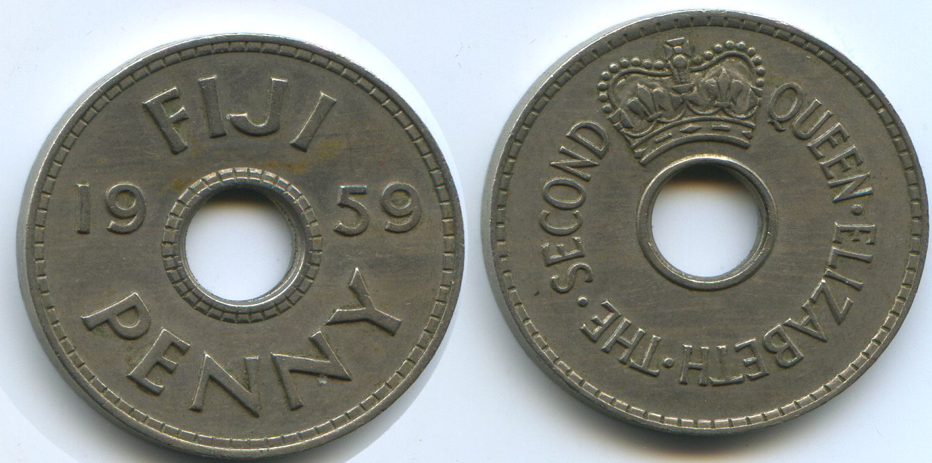 Foto Fiji One Penny 1959