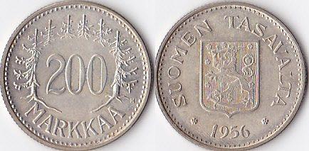 Foto Finnland, 200 Markkaa 1956,
