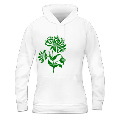 Foto flor abril white Sudadera con capucha de mujer foto 678923